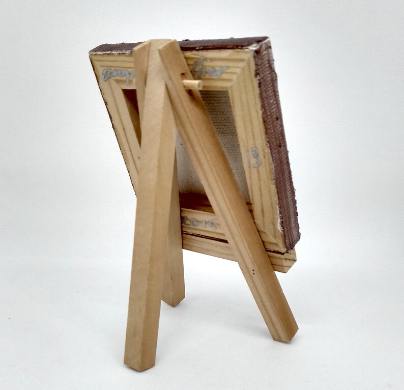 Mini Canvas Art Cross with Easel