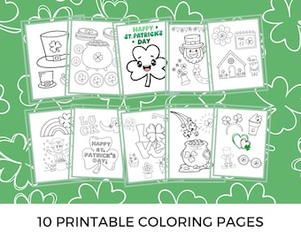 St Patrick's Day Coloring Pages, Toddler St Patricks, Toddler Coloring, Shamrock Coloring, Prek Coloring Pages, St Patricks Activity