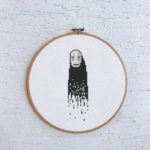 Spirited Away No Face Cross Stitch Pattern: Studio Ghibli Anime (PDF Pattern)