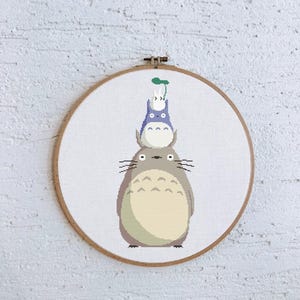 Totoro Cross Stitch Pattern, Counted Cross Stitch, My Totoro Cross Stitch Pattern, Counted Cross Stitch, My