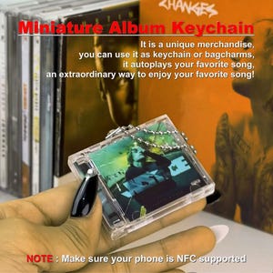 Custom Mini CD NFC Keychain / Mini Cd Llavero NFC Personalizado - Etsy