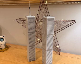 Actual WORLD TRADE CENTER Metal Shavings, Steel, Twin Towers, New