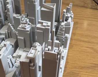 Skyline van New York City Times Square– 3D-geprint stadsbeeldmodel