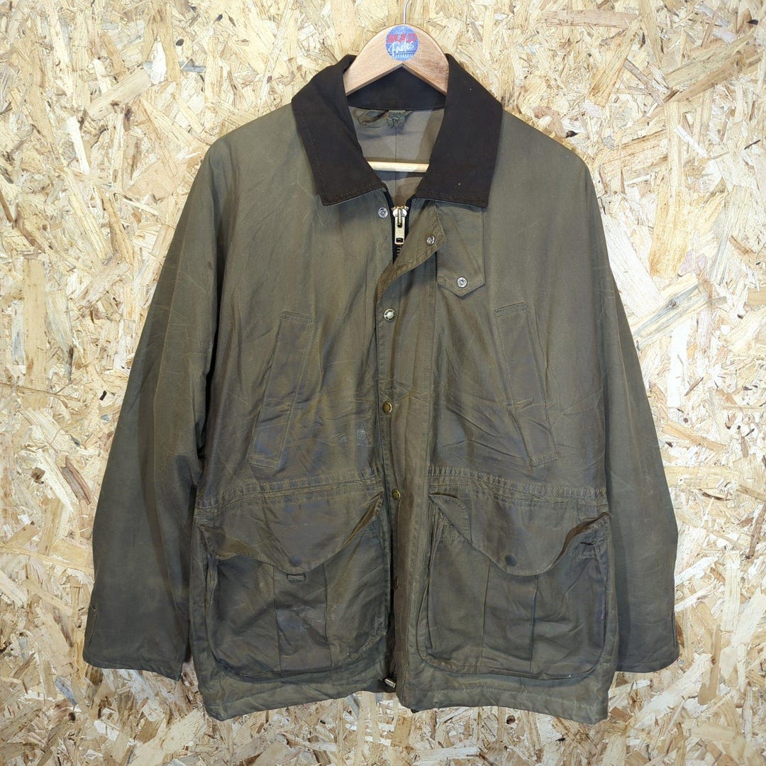 Filson Hunting Filson Waxed Tin Field Jacket Green Coat Hunting Cloth Size Large - Etsy