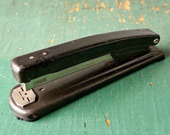 Vintage Tatum Secretary Wilson Jones Co Stapler - Metal Stapler - Gray Stapler - Office Prop - Office Supplies - Mid Century Office