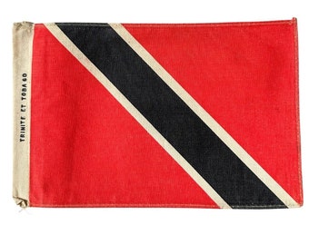 Vintage French Nautical Signal Flag Banner - Trinite Et Tabago - Trinidad and Tobago