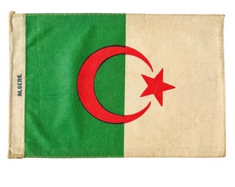 Vintage French Nautical Signal Flag Banner - Algerie - Algeria