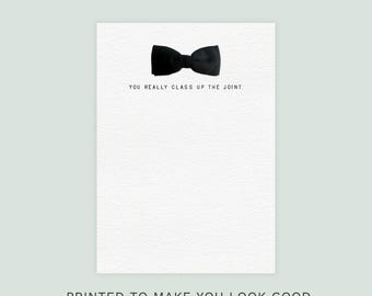 Das Gelenk-Notizbuch wertet Dich wirklich auf 13x20cm Fliege Design | 100 Seiten Vintage-inspirierter Luxe List Pad | Schreibtisch Schreibwaren Geschenk