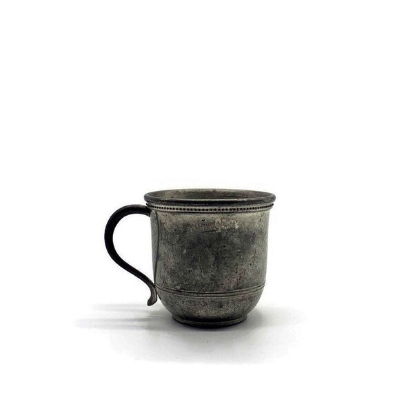 Vintage Pewter Baby Cup Salisbury Pewter Cup Pewter Baby Etsy