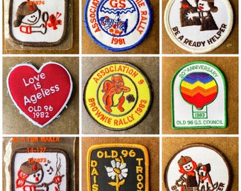 Vintage Brownie Daisy Troop Girl Scout Badges