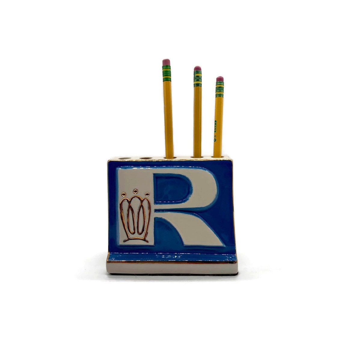 Vintage Regal China Ceramic Pencil Holder Souvenir Pen Cup