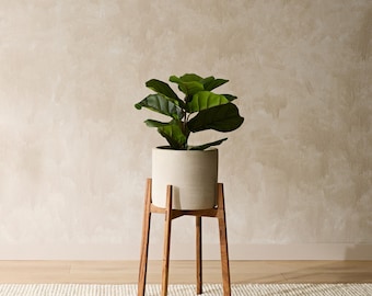 NOVA Medium Handcrafted Timber Plant Stand - Sustainable Wood Home Decor