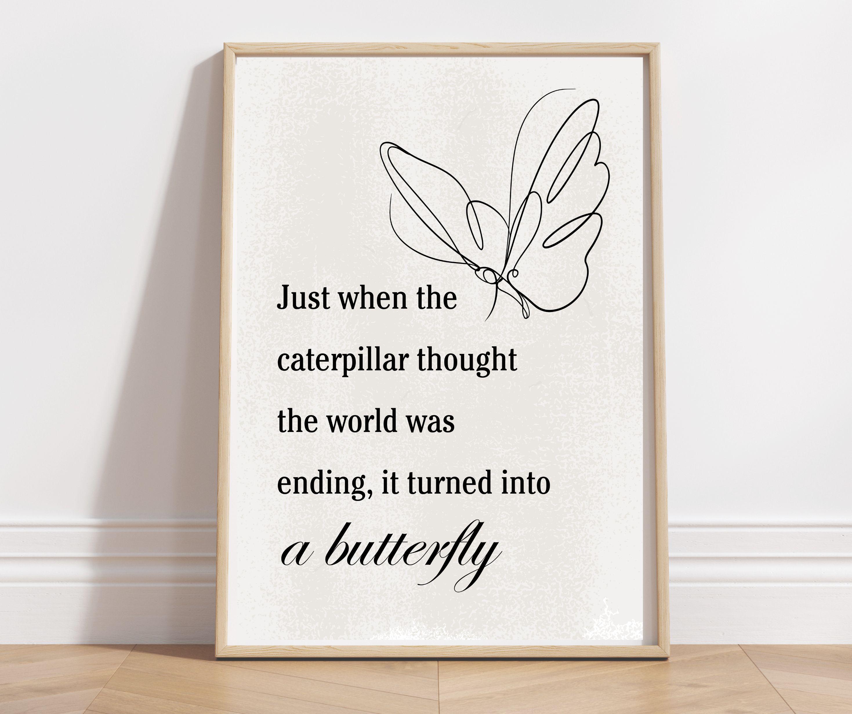 Butterfly Quote Print: Inspirational Wall Art (digital Download). - Etsy UK