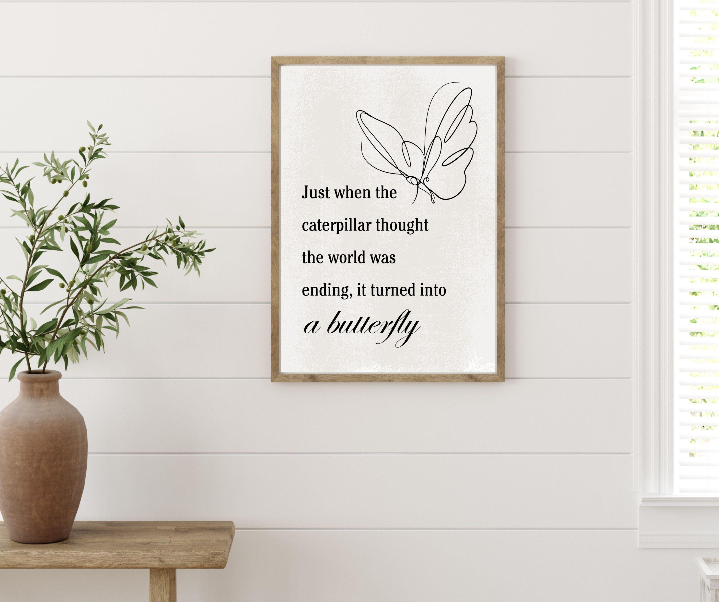 Butterfly Quote Print: Inspirational Wall Art (digital Download). - Etsy UK