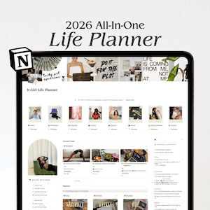 Notion Life Planner Template: Second Brain for ADHD, 2026 All-in-One Life Organizer (Digital Download)