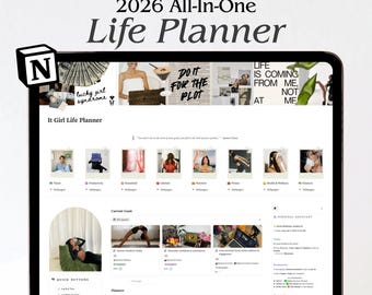 Notion Life Planner Template: Second Brain for ADHD, 2026 All-in-One Life Organizer (Digital Download)