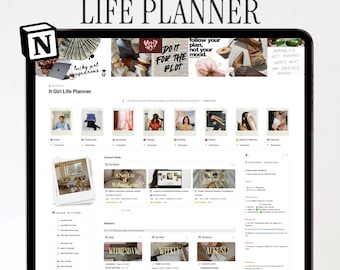 Notion Life Planner Template: Second Brain for ADHD | All-in-One Life Management System | 140+ Pages | Reuse for Life (Digital Download)