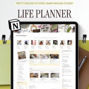 Notion Life Planner Template: Second Brain for ADHD | All-in-One Life Management System | 140+ Pages | Reuse for Life (Digital Download)