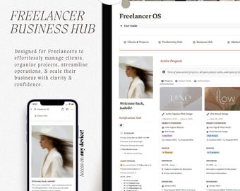 Notion Freelancer Business Template | CRM, Invoicing, Project & Task Manager | All-in-One Solopreneur Toolkit