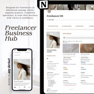 Notion Freelancer Business Template | CRM, Invoicing, Project & Task Manager | All-in-One Solopreneur Toolkit