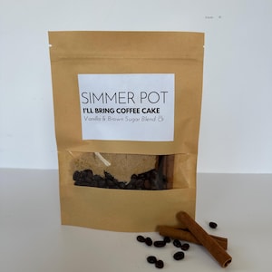Vanilla Coffee Simmer Pot Kit | Sweet Brown Sugar & Vanilla Aroma | Handcrafted Gift | Cozy Home