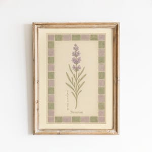 Lavendel Hingabe Poster - Vintage botanische Wandkunst