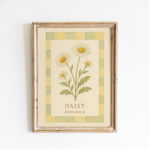 Poster Daisy Innocence – Arte floreale botanica d'epoca