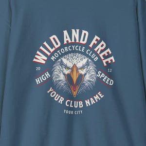Wild & Free Motorcycle Club Sweatshirt - Biker Gift