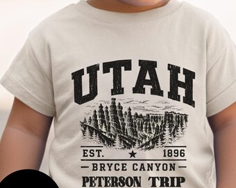 Utah Bryce Canyon Vintage Travel Tshirt | Family Sizes Toddler to Adult
