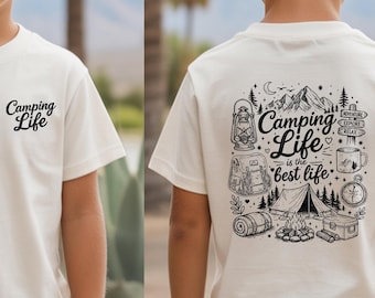 Family Camp Life Is the Best Life T-Shirt | Outdoor Adventure Apparel | Camping Graphic Tee