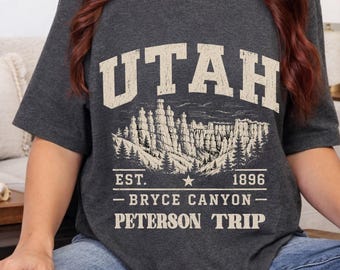 Utah Bryce Canyon Vintage Travel Tshirt | Family Sizes Toddler to Adult