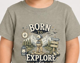 Born to Explore Kids T-Shirt & Bodysuit - Adventure Baby Toddler Tee