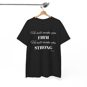 Scripture-Inspired Unisex Cotton Tee: Faith-Based Apparel with Motivational Bible Verse for Men & Women image 2