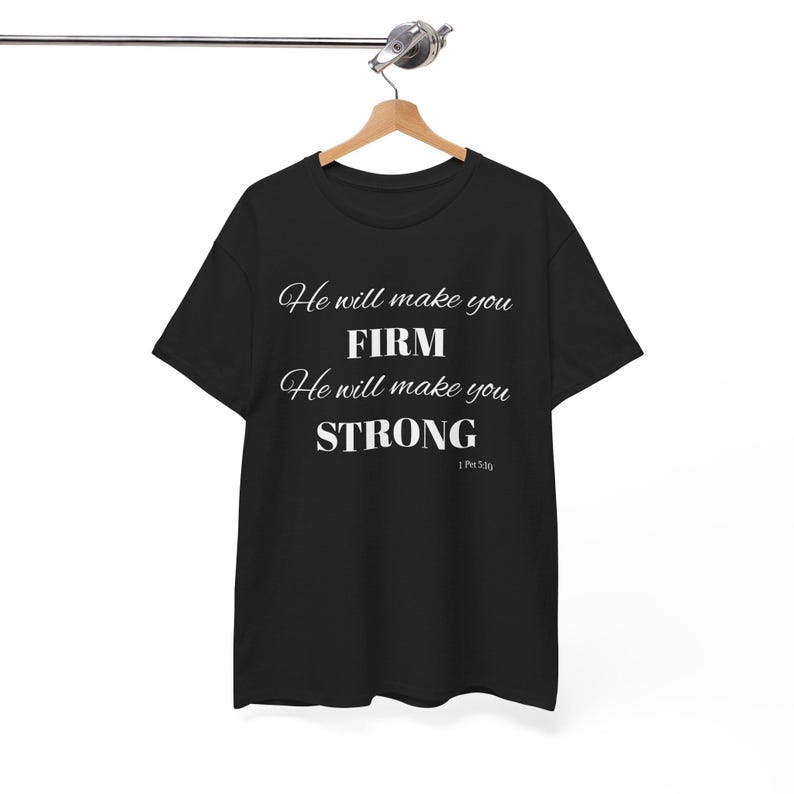 Scripture-Inspired Unisex Cotton Tee: Faith-Based Apparel with Motivational Bible Verse for Men & Women image 2