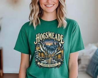 Snowy Village Tee | Hogsmeade Winter Getaway T-Shirt | Cozy Snowy Village Tee