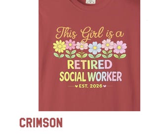 Retired Social Worker T-shirt | Retirement Social Worker Tee, Womans Retirement Shirt