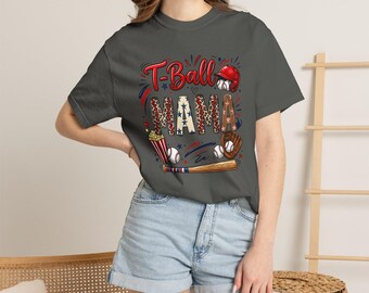 Tball Mom T-shirt | Baseball Mom Tee, Soft Baseball Mom Shirt