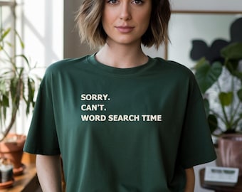 Funny Word Search Time Unisex Tee, Puzzle Lover Gift