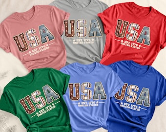 4th of July Shirt | 250th USA Anniversary Family Tee | 250th Anniversary Family Shirt |  Group Commemorative Celebration