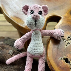 Pink Panther Crochet Pattern, 20-Inch Tall Pink Panther Plushie Crochet Pattern