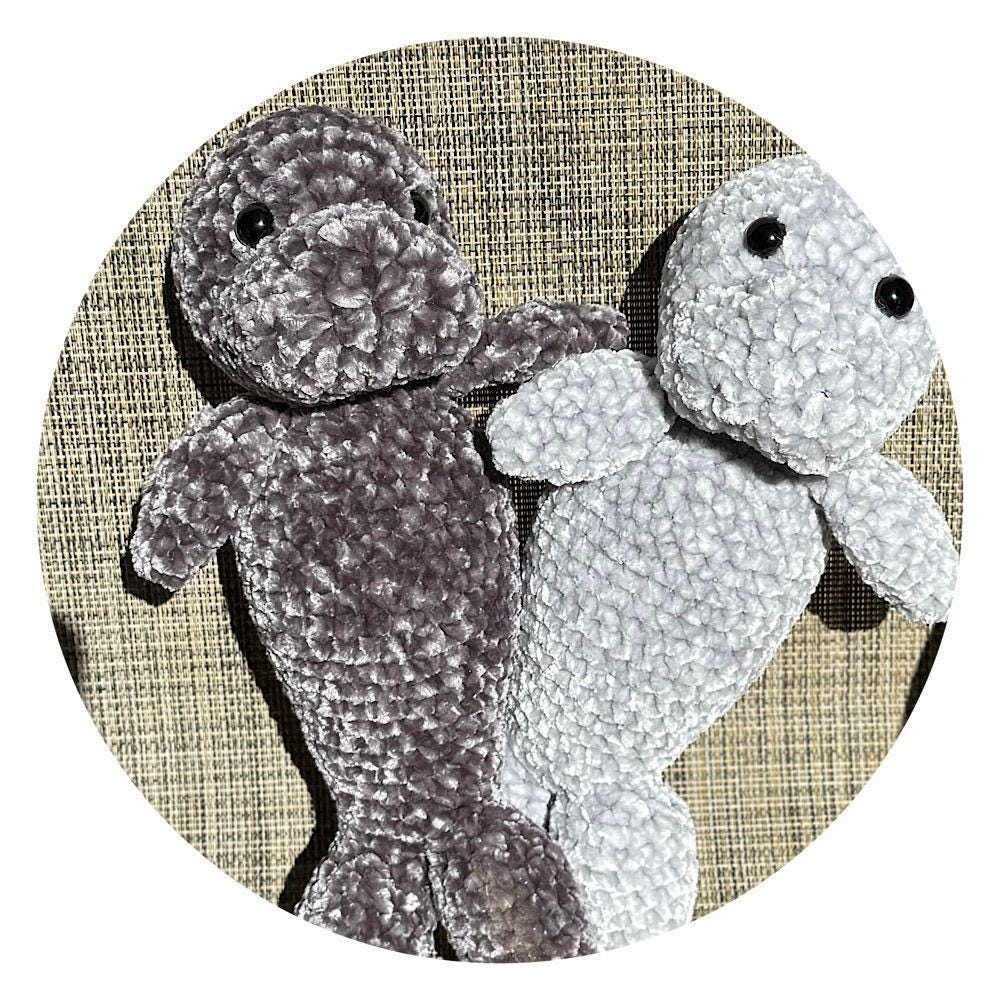 Mini Manatee Plushie Crochet Pattern
