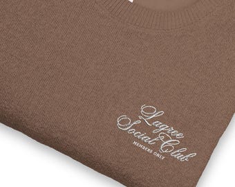 Lagree Social Club, sudadera de cuello redondo exclusiva para miembros / Sudadera Lagree bordada / Pilates / Regalo Lagree / Suéter unisex / Regalos para ella