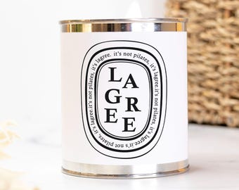 Vela Lagree / No es Pilates, es Lagree / Regalo para instructores / Decoración de estudio Lagree / Amante de Lagree / Regalo Lagree