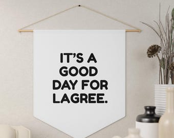 Es un buen día para Lagree / Banderín motivacional / Decoración de pared de estudio de fitness / Arte de pared de Lagree / Arte de estudio de Lagree / Amante de Lagree / Lagree
