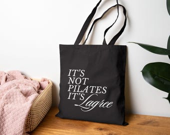Bolsa de ejercicios Lagree, bolsa de ejercicios de pilates, no es Pilates, es Lagree, regalos para ella, regalo Lagree, regalo de Pilates, bolsa de lona de algodón