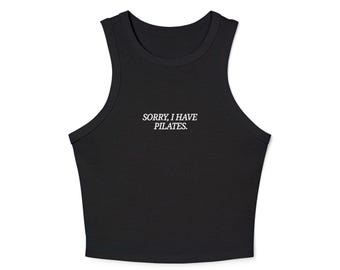Minimalistische microrib racerback tanktop | Aansluitende slanke basic crop-trainingstanktop dames | Pilates Yoga Athleisure Essential