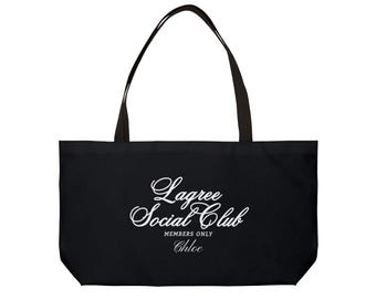 Lagree Social Club | Members Only | Lagree Social Club Weekender Tote Bag | Lagree Tote Bag | Lagree Gift | Fitness Bag | Instructor Gift