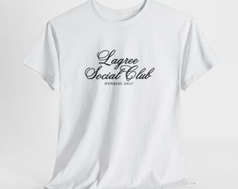 Camiseta con el guion del Club Social Lagree / Camiseta Lagree / Regalo para la comunidad del estudio / Amante de Lagree / Regalos Lagree para ella / Regalo para instructor