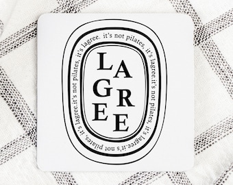 No es Pilates, es Lagree / Juego de 4 posavasos Lagree / Regalo Lagree / Amante de Lagree / Regalo para instructores / Decoración de estudio Lagree