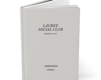 Lagree Social Club |  Alleen voor leden | Lagree-dagboek met harde kaft | Gepersonaliseerde Lagree-notitieboekje | Lagree-cadeau | Docentencadeau